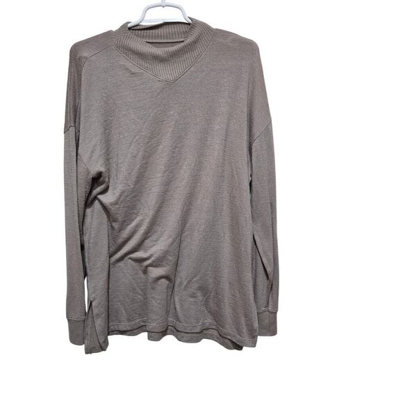 Abercrombie and fitch sweater womens size large brown gray oversized soft cozy - Picture 1 of 9